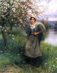 Apple Blossoms in Normandy In the Garden Knight, Daniel Ridgway